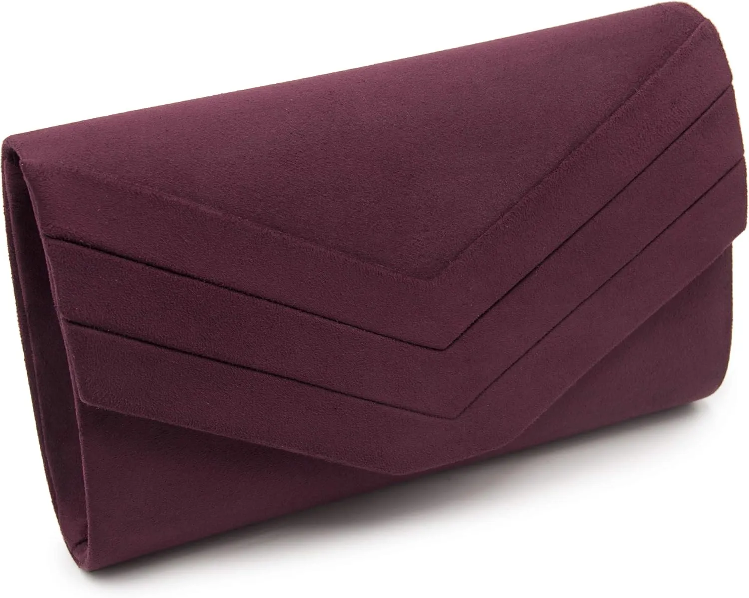 Milisente Evening Bag for Women, Suede Envelope Evening Purses Crossbody Shoulder Clutch Bag