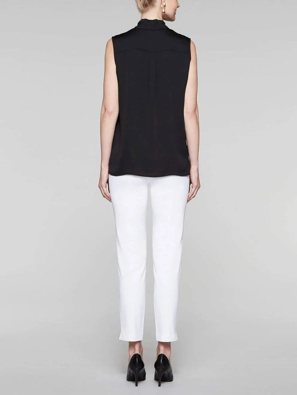 MISOOK Women Sleeveless Blouse - Pull on, Unlined Woven Tank Machine or Hand Wash Washable for Ladies & Girls