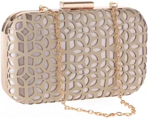 missfiona Womens Hollow Out Little Evening Clutch Purse Wedding Party Prom Handbag
