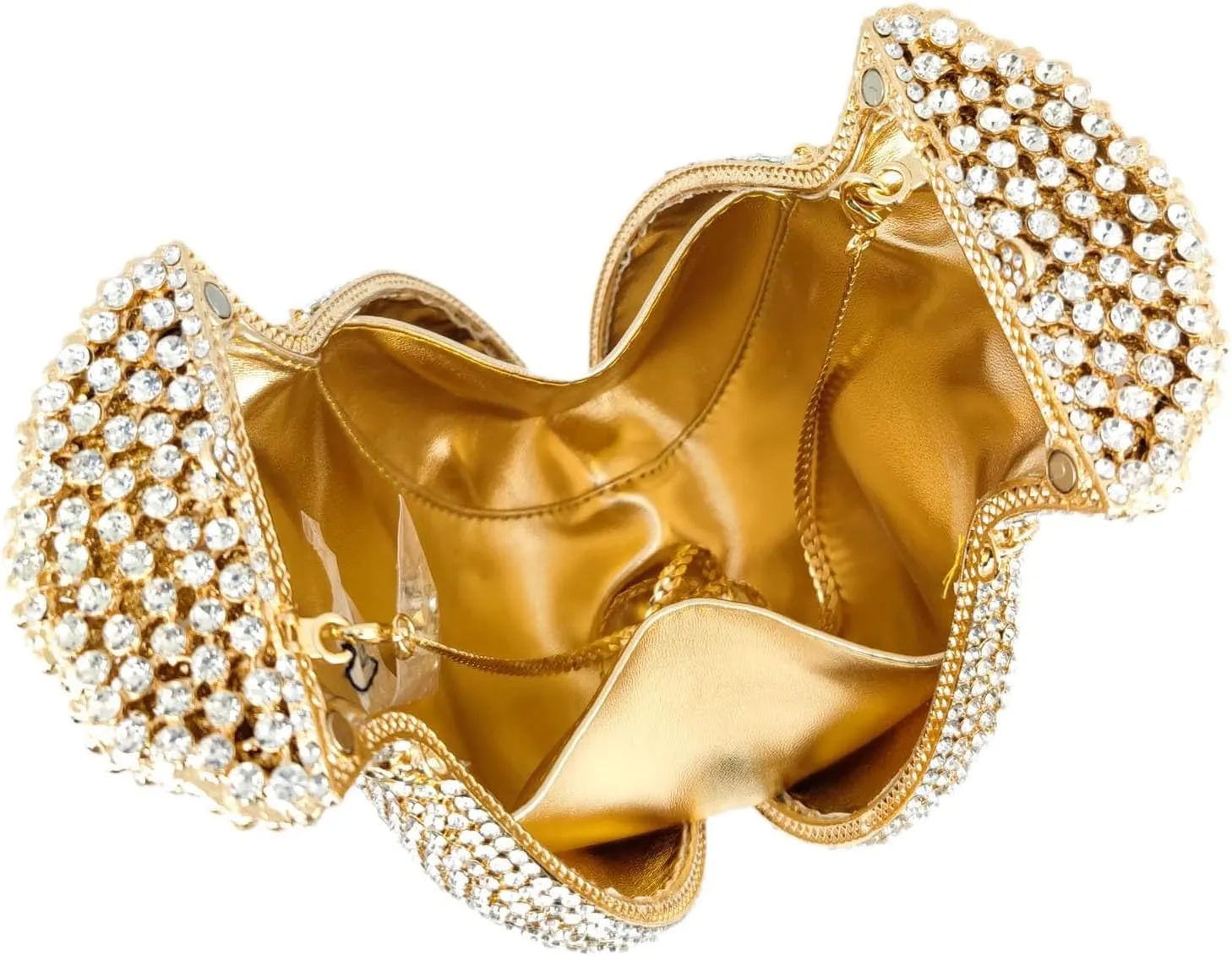 Money Crystal Clutch Bag Women Dollars Evening Handbags Bridal Party Rhinestone Clutch Purse Cocktail Bag,Mini