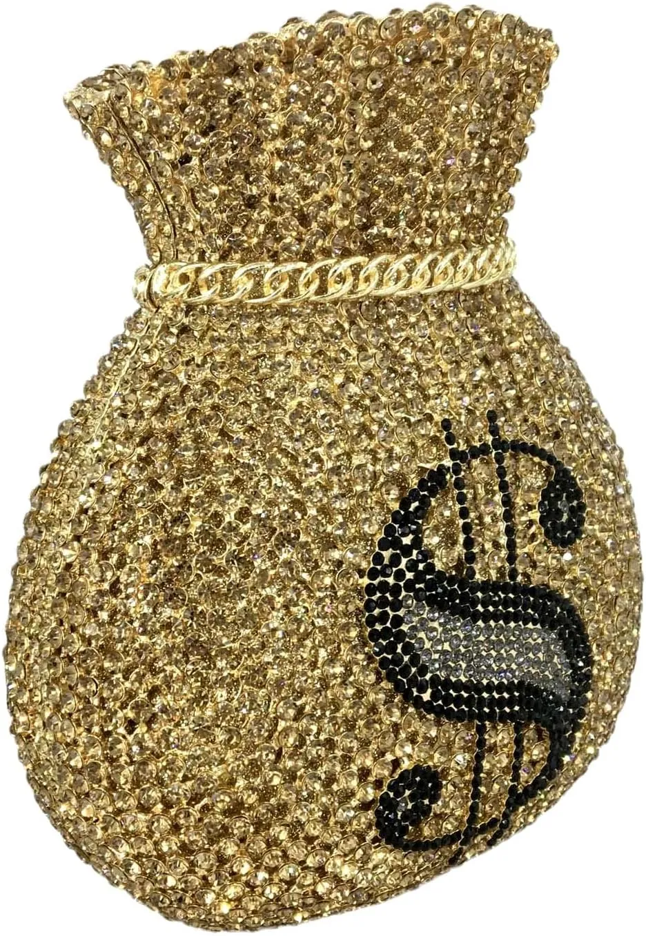 Money Crystal Clutch Bag Women Dollars Evening Handbags Bridal Party Rhinestone Clutch Purse Cocktail Bag,Mini