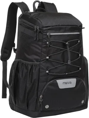 MOSISO Baseball Bat Bag, Large Capacity Baseball Backpack for Men Women, Lightweight Softball Equipment Backpack Catchers Gear Bag with Fence Hook & Shoe Compartment for Training Sports, Black