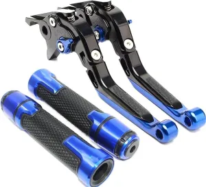 Motorcycle Brake Clutch Levers for CBF 1000 A for CBF1000 for CBF1000A 2010-2013 Motorcycle Brake Handle Adjustable Brake Clutch Levers Handlebar Grips Clutch Brake(BlackBlue)