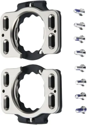 Mountain Bike Locking Pedal Cleats Self-Locking Bike Cleats for Cycling Easy Install/Remove Pedal Clip-in Clips Kit for Performance Improvement
