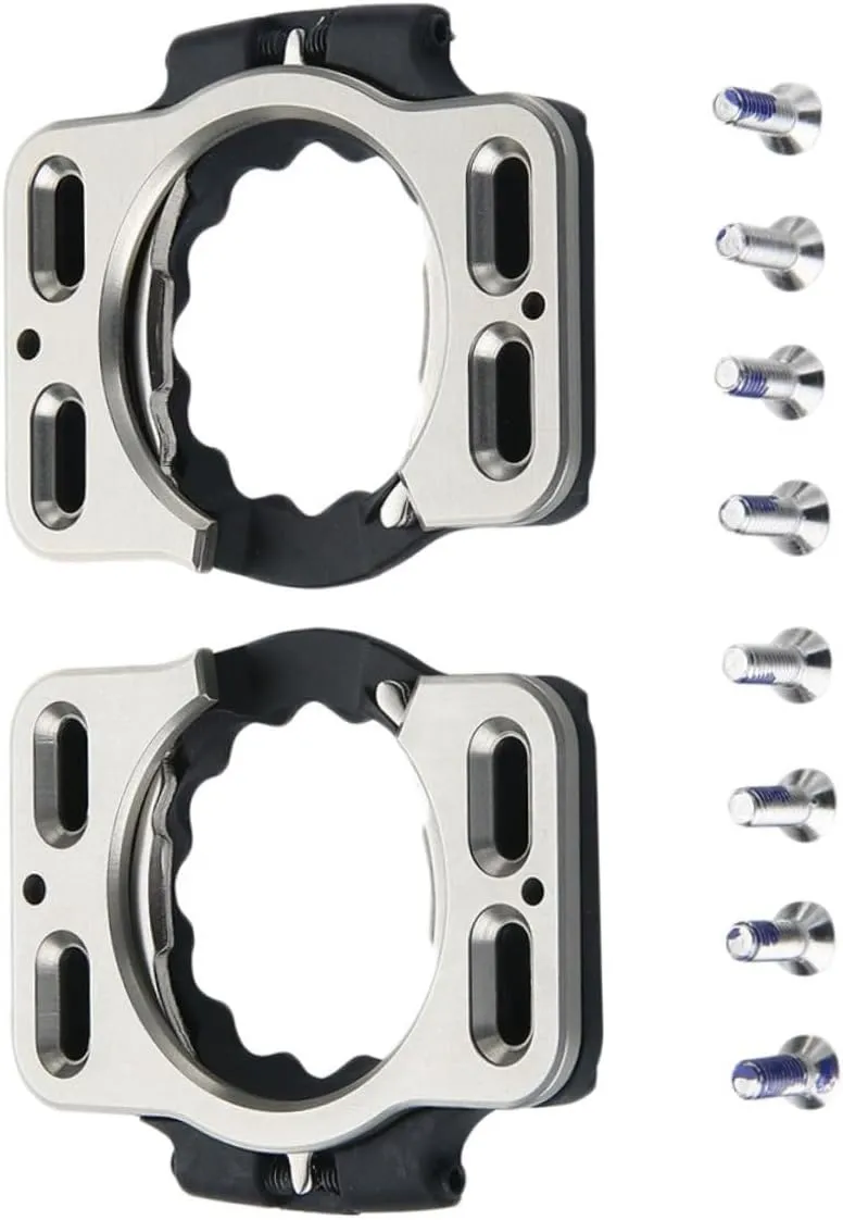 Mountain Bike Locking Pedal Cleats Self-Locking Bike Cleats for Cycling Easy Install/Remove Pedal Clip-in Clips Kit for Performance Improvement