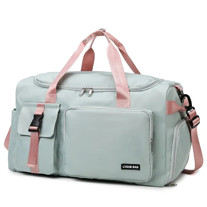 Multi-Function Travel Gym Bag with Shoe Compartment