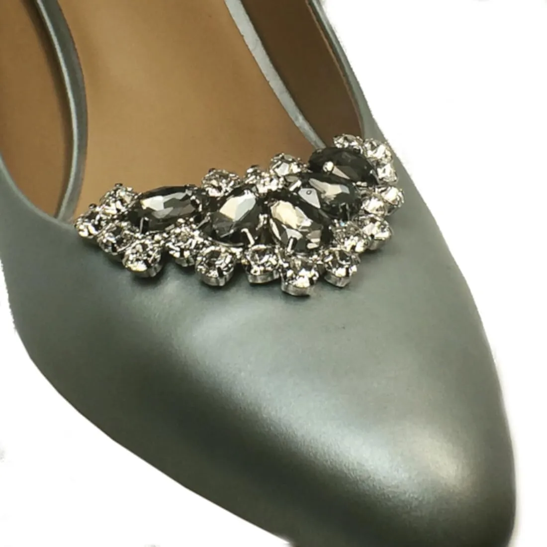 Multi Functional Decorative Rhinestone Shoes High Heel Clutch Dress Hat Shoe Clips Buckles 2 Pcs
