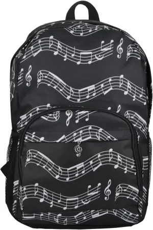 Music Note carry-on travel backpack for men and women,Oxford Music Note Backpack,work backpack,large backpack for college,water resistent,gift for friends(Musical Notes Patterns Black)