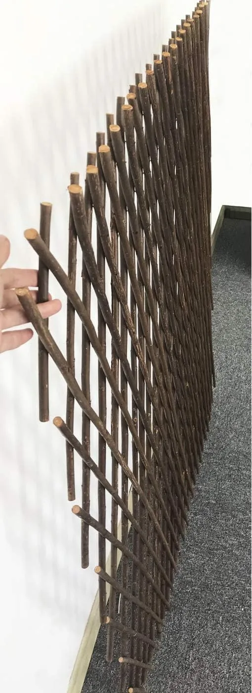 Nature Willow Trellis Expandable Plant Support Plant Climbing Lattices Trellis Willow Expandable Trellis Fence for Climbing Plants Support 36x92 Inch,Double Panel (1, Willow Wicker Fence)