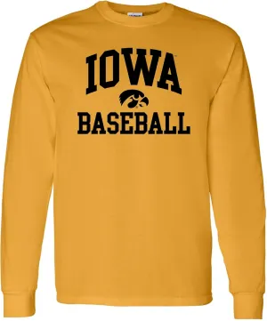 NCAA Arch Logo Baseball, Team Color Long Sleeve, College, University