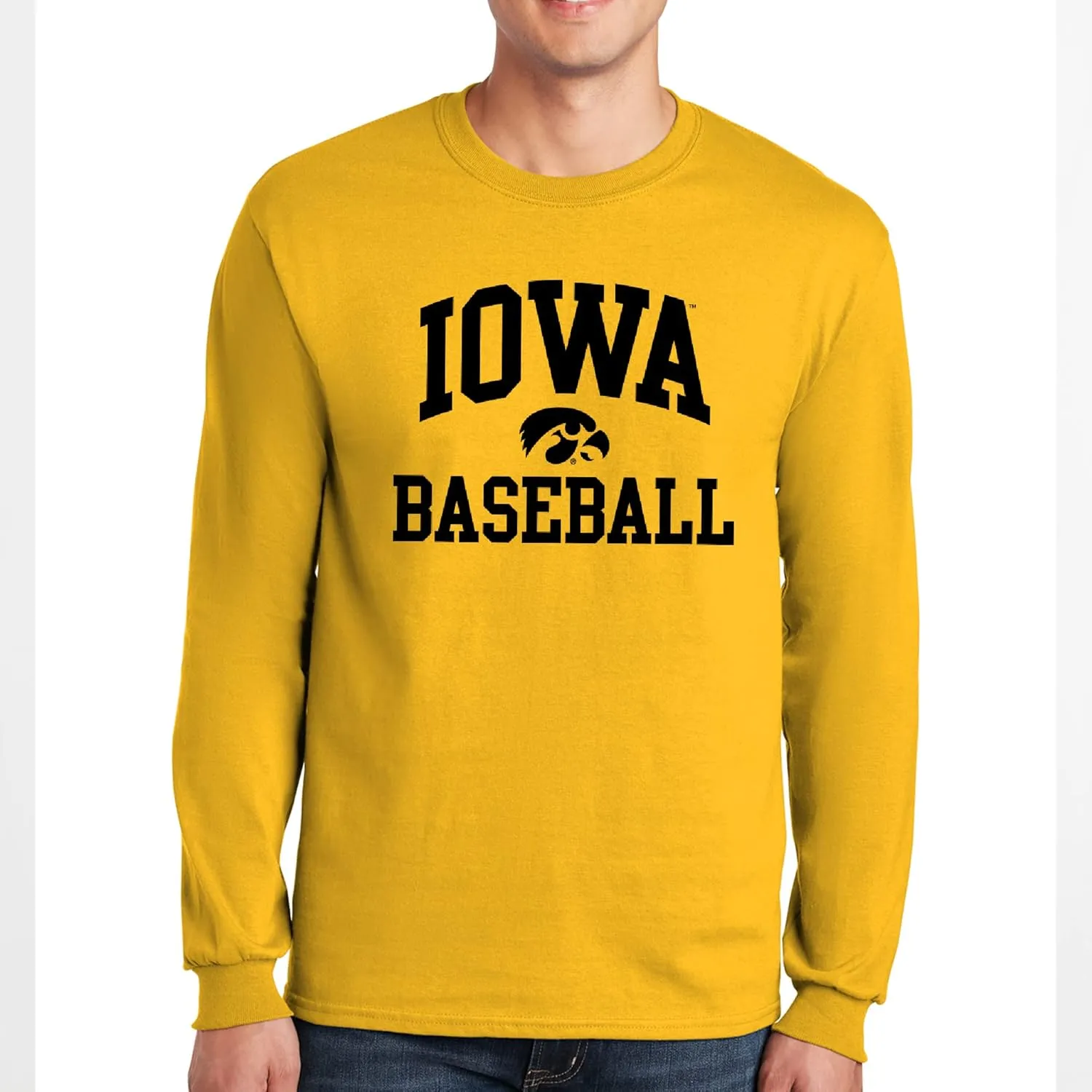 NCAA Arch Logo Baseball, Team Color Long Sleeve, College, University