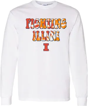 NCAA Tie Dye Type, Team Color Long Sleeve, College, University