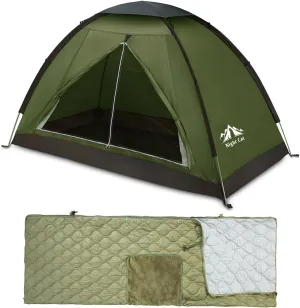 Night Cat Backpacking Tent with 4 in 1 Wearable Sleeping Bag