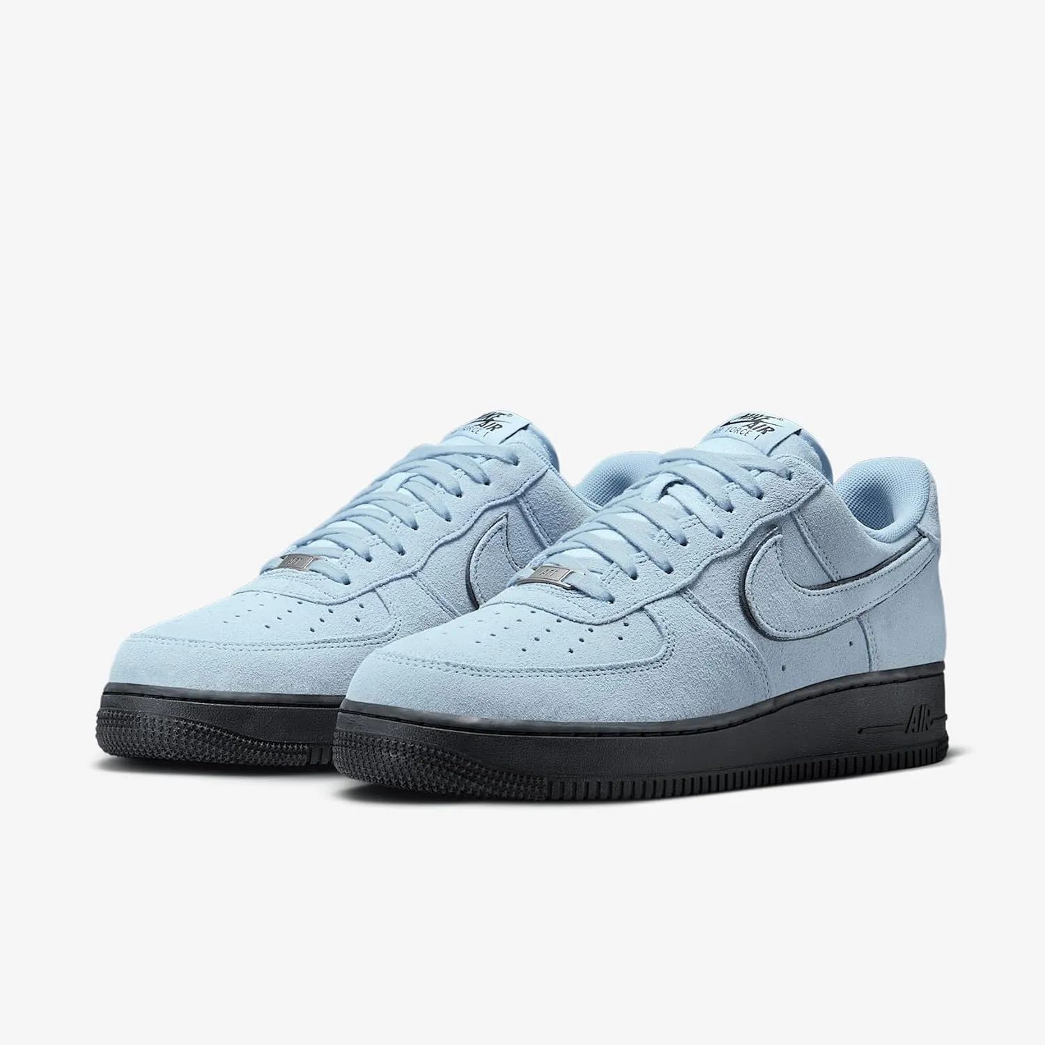 Nike Air Force 1 '07 LV8 Men's Shoes (HQ1966-400, Light Armory Blue/Black/Light Blue)