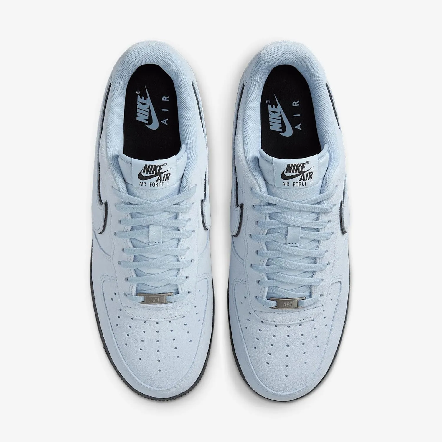Nike Air Force 1 '07 LV8 Men's Shoes (HQ1966-400, Light Armory Blue/Black/Light Blue)