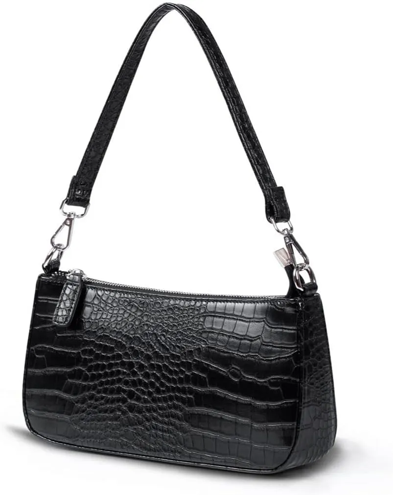 NIUEIMEE ZHOU Small Shoulder bag with 2 Removable Straps Cross Body Clutch Purse Handbag for Women