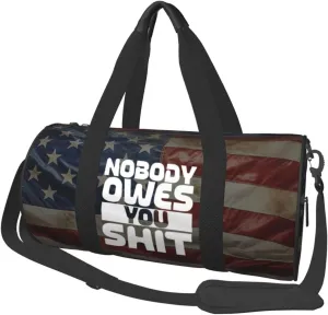 Nobody Owes You Shit Duffel Bag Gym Bag Travel Sports Tote Large Foldable Beach Swim Yoga4