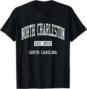 North Charleston South Carolina SC JS04 Vintage Athletic Spo T-Shirt