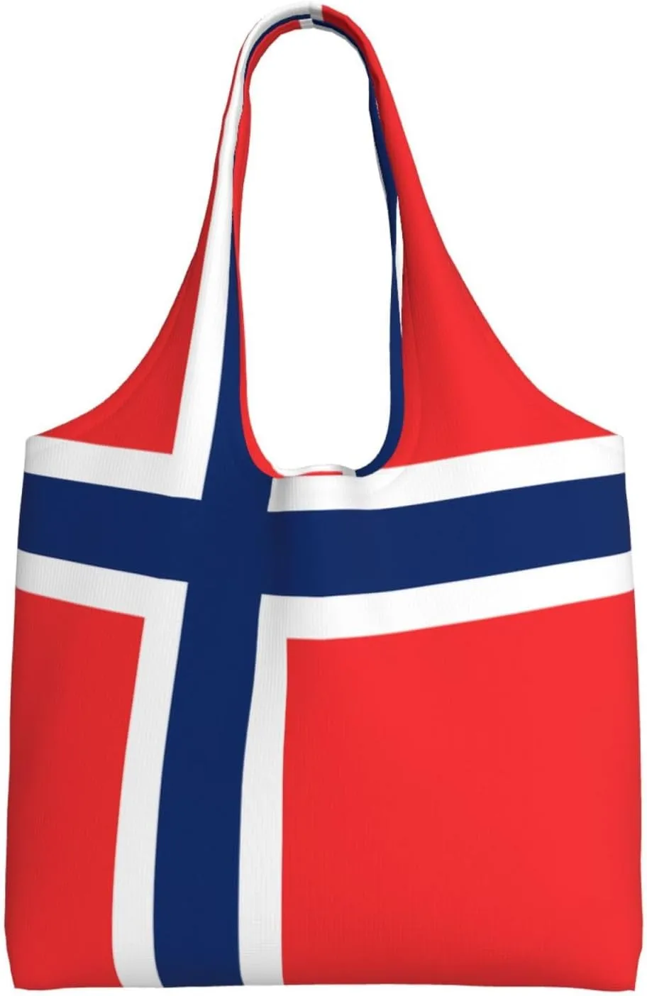 Norwegian flag Single Shoulder Commuter Canvas Tote - Practical and spacious shopping bag for everyday use