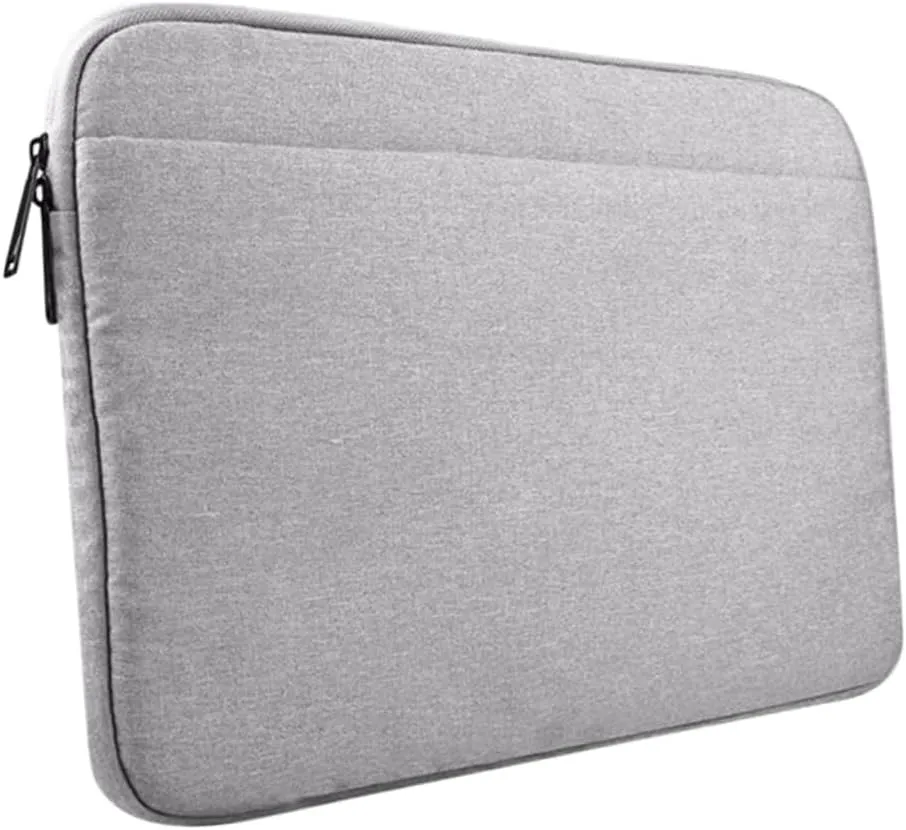 NUOBESTY Laptop Sleeve Carrying Case for Stylish and Breathable Protective Bag for Travel and Business Grey Laptop Cover for Professionals