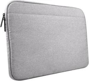 NUOBESTY Laptop Sleeve Carrying Case for Stylish and Breathable Protective Bag for Travel and Business Grey Laptop Cover for Professionals