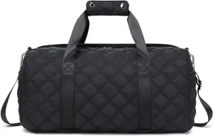 Octsky Gym Bag for Women with Shoe & Wet Compartment (Black)