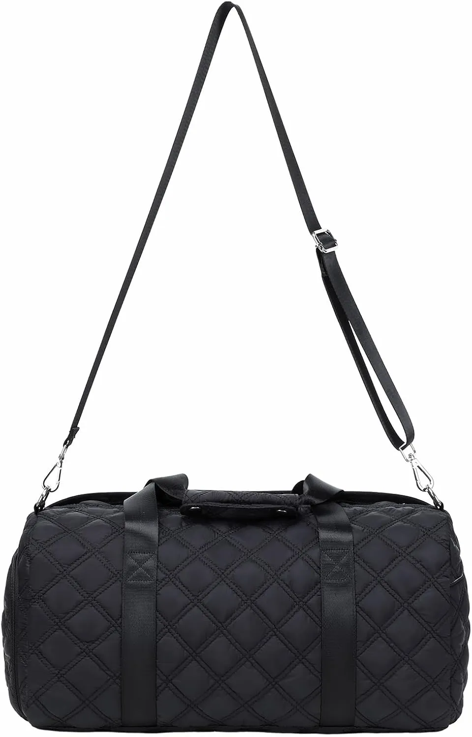 Octsky Gym Bag for Women with Shoe & Wet Compartment (Black)