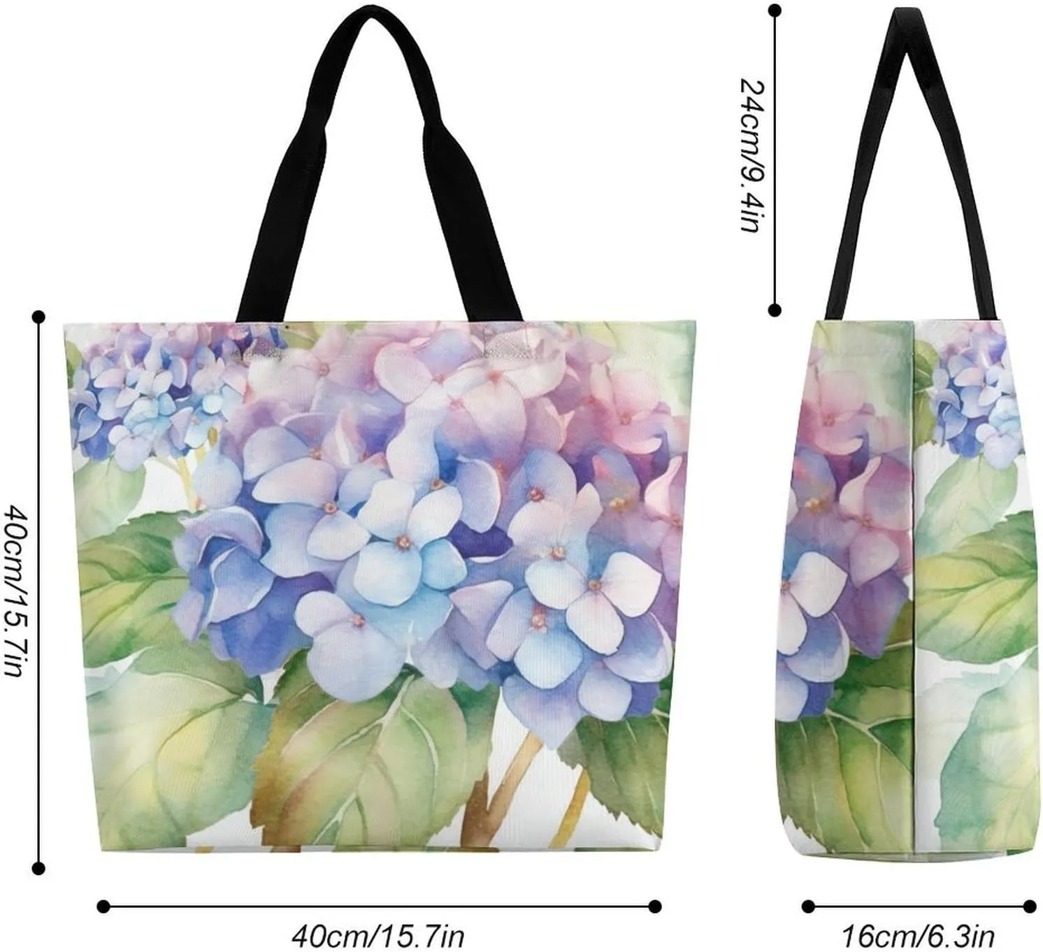 Orange Red Phoenix Tote Bag for Women Reusable Grocery Shoulder Bags Shopping Bag for Travel, Groceries