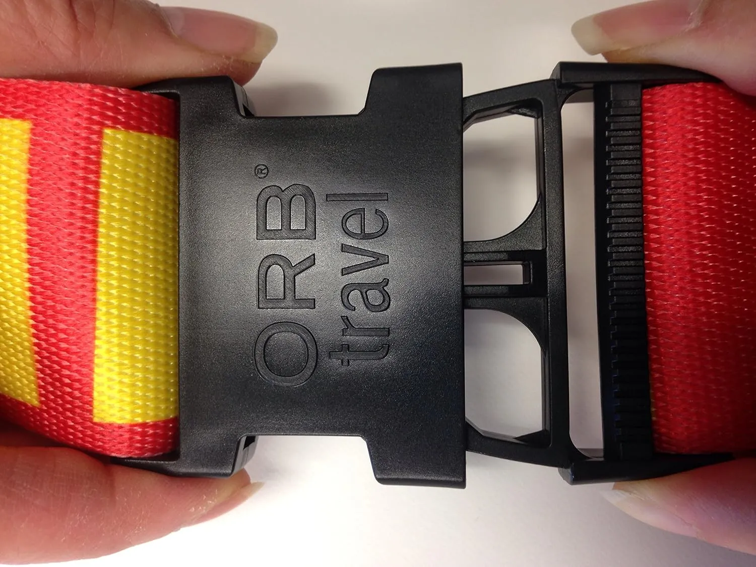 ORB Travel Premium Designer Luggage Strap -LS317-Poppies-Black/Red