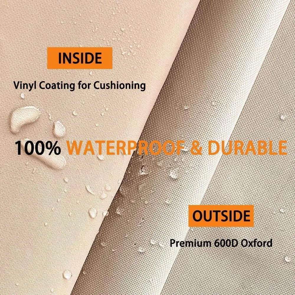 Outdoor TV Cover 80-85 Inches, HOMEYA 600D Heavy Duty Waterproof & Weatherproof TV Screen Protector with Double Zipper, Velcro Seal, Fits Most TV Mounts and Stands, for Outside LED LCD Flat Screen TVs