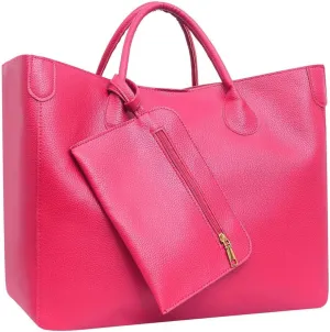 Oversize Vegan Leather Tote Bags for Women Soft Purse Weekender Bag Shopper Handbag Travel Working Satchels 2pcs
