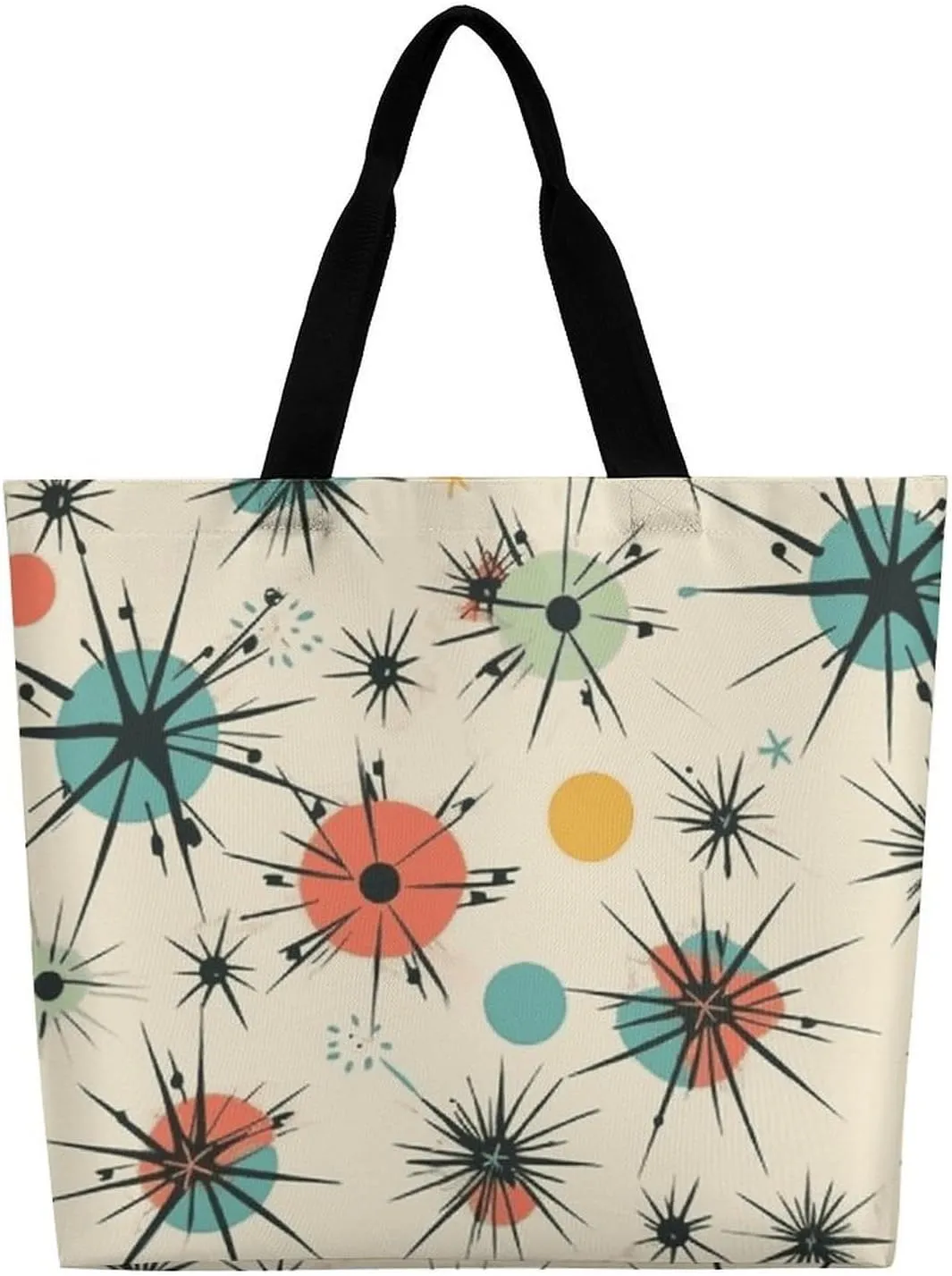 Owls on A Branch Tote Bag for Women Reusable Grocery Shoulder Bags Shopping Bag for Travel, Groceries