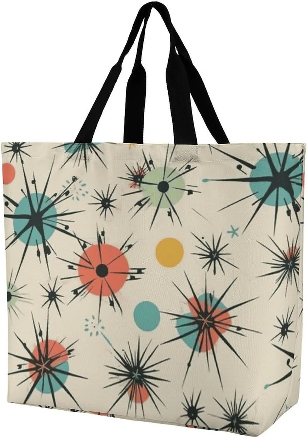 Owls on A Branch Tote Bag for Women Reusable Grocery Shoulder Bags Shopping Bag for Travel, Groceries