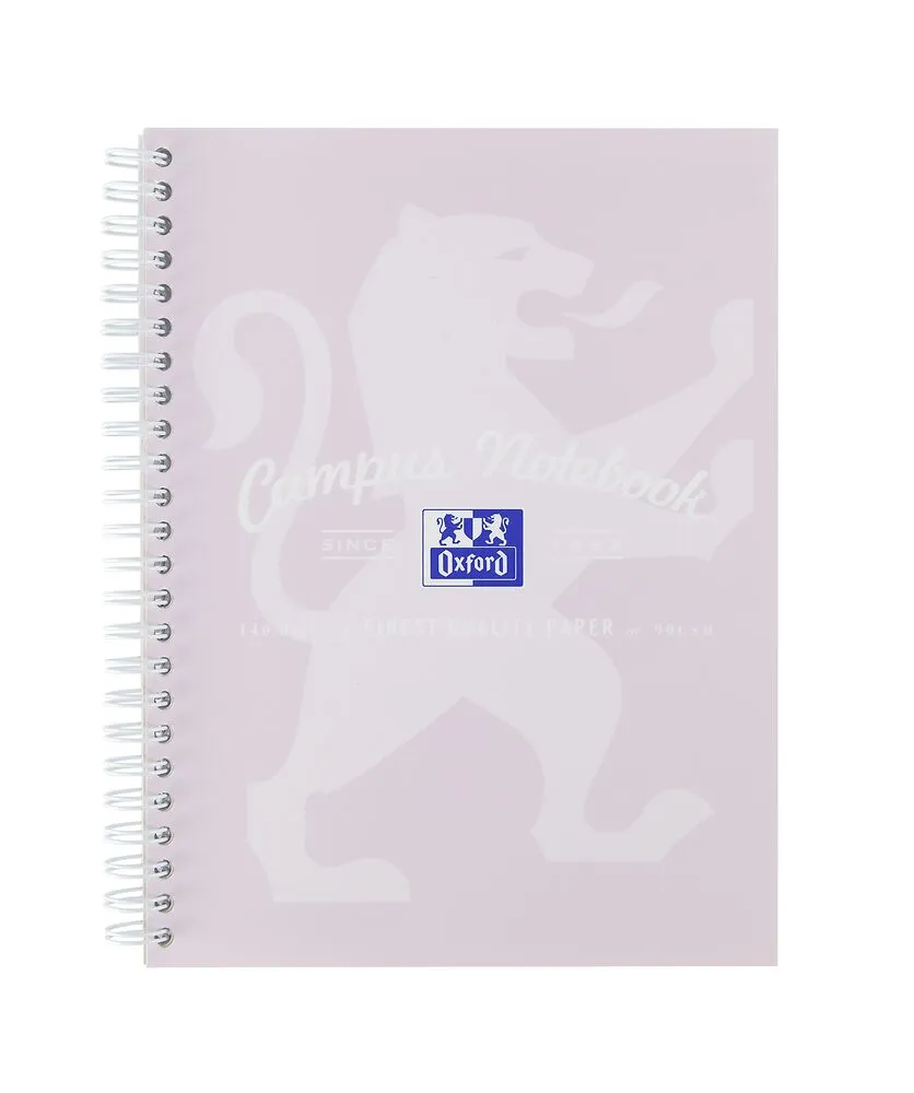 Oxford Campus Assorted Pastel A5  Wirebound Notebooks, Pack of 3