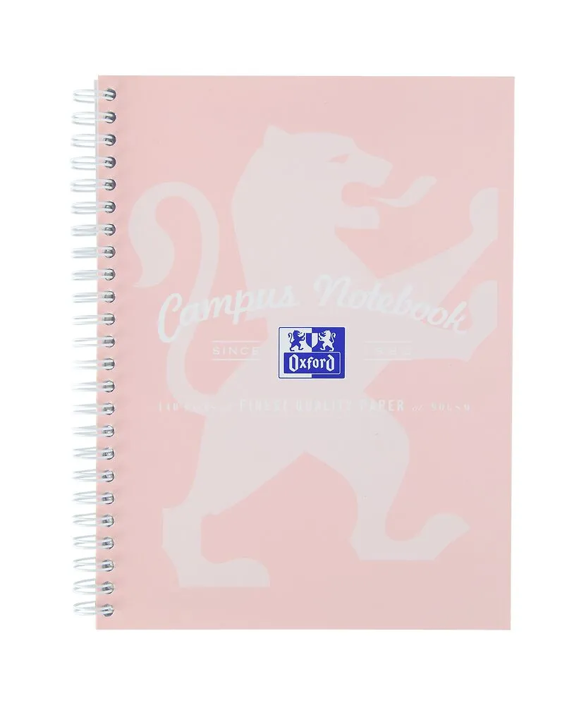Oxford Campus Assorted Pastel A5  Wirebound Notebooks, Pack of 3