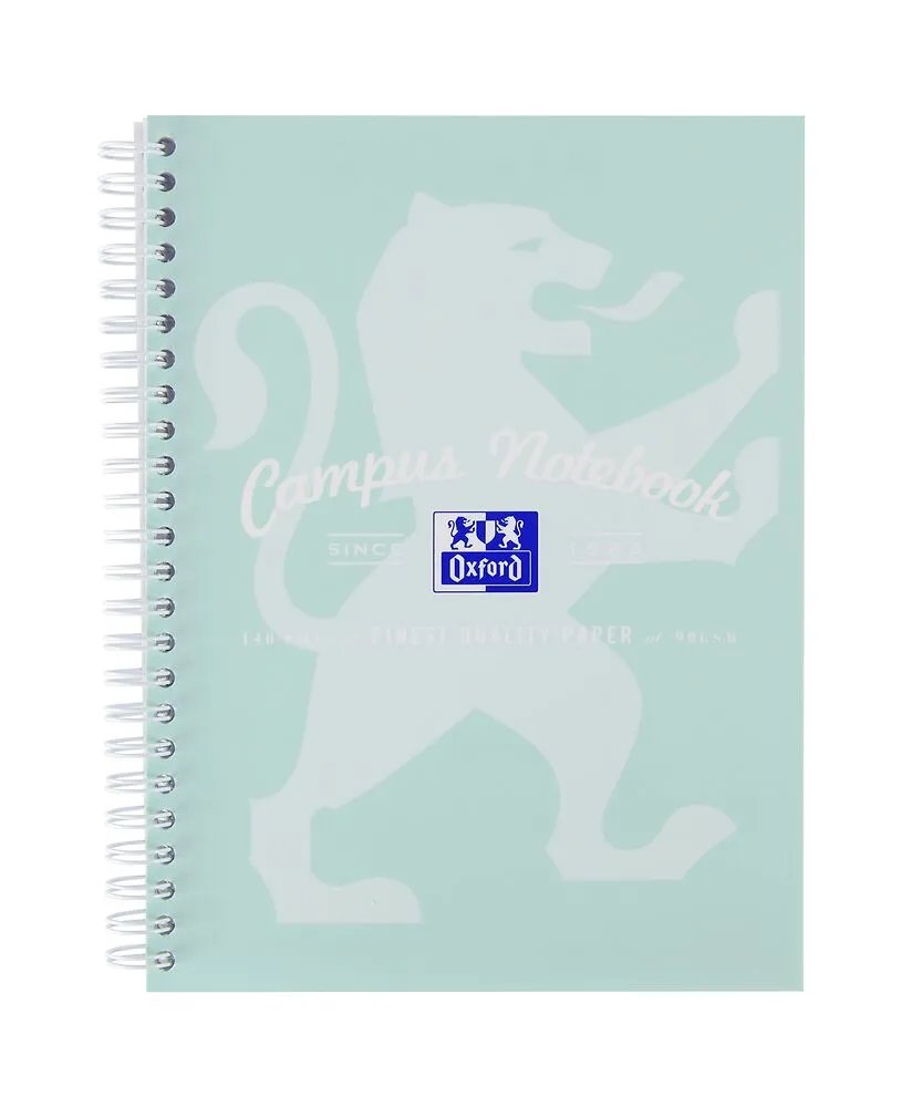 Oxford Campus Assorted Pastel A5  Wirebound Notebooks, Pack of 3