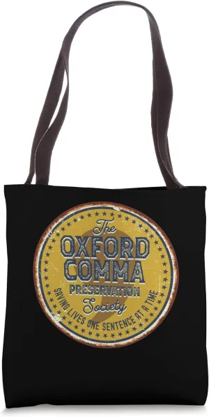 Oxford Comma Preservation Society Oxford Team Tote Bag