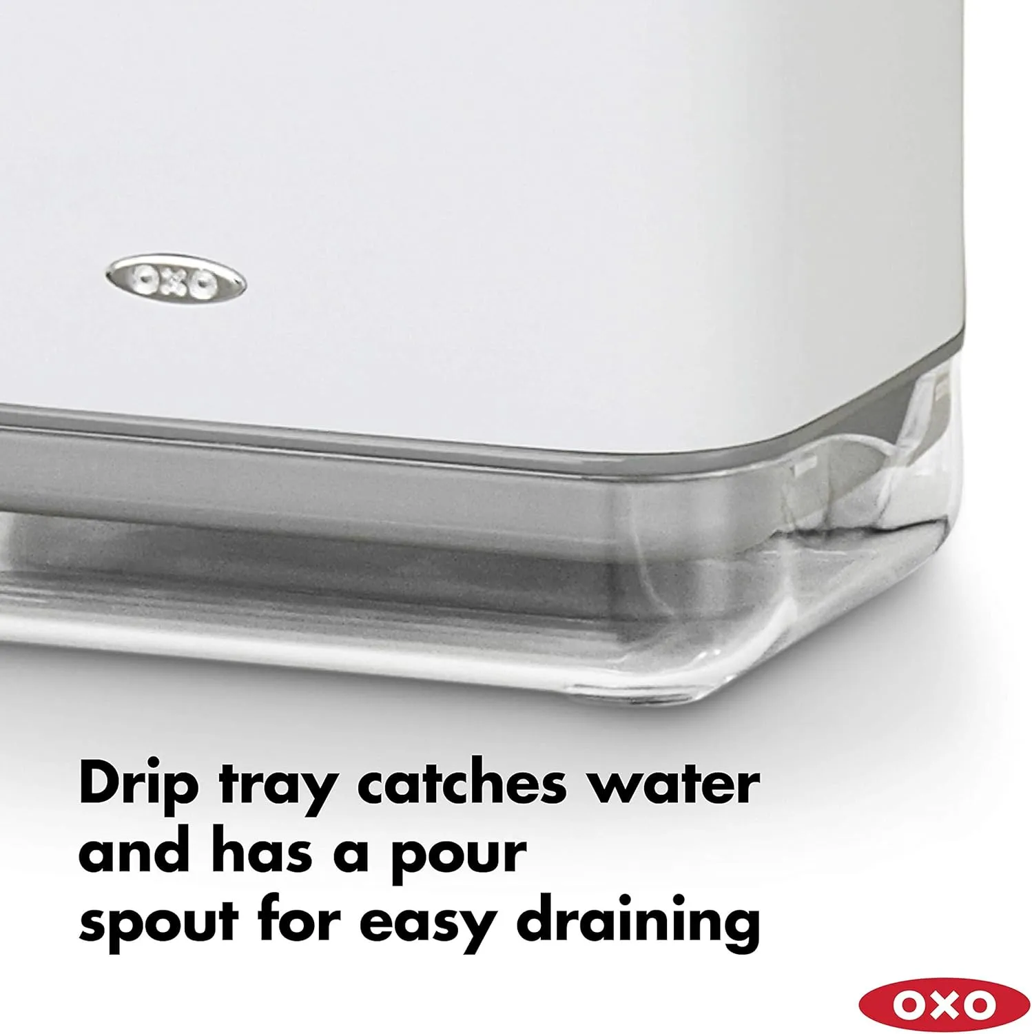 OXO Good Grips Sinkware Caddy, White 3.82” x 5.87” x 5.47”.
