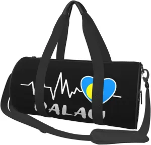 Palau Heartbeat Duffel Bag Gym Bag Travel Sports Tote Large Foldable Beach Swim Yoga0