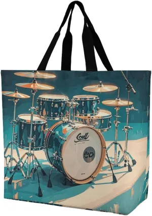 Pastel Color Smiley Face Tote Bag for Women Reusable Grocery Shoulder Bags Shopping Bag for Travel, Groceries