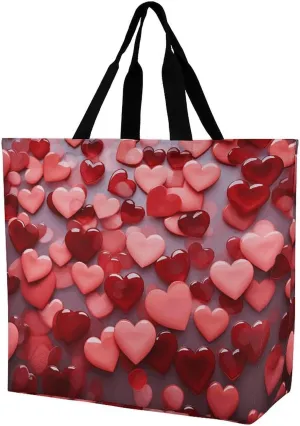 Pastel Color Smiley Face Tote Bag for Women Reusable Grocery Shoulder Bags Shopping Bag for Travel, Groceries