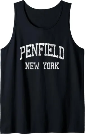 Penfield New York NY Vintage Athletic Sports Design Tank Top