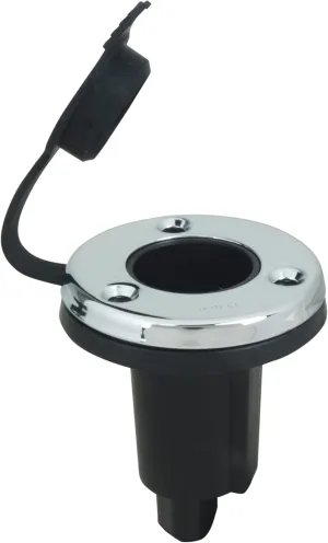 Perko 104530SDP Plug-in Type Stainless Steel Base - 3-Pins, Black