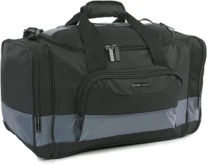 Perry Ellis Business Duffel Bag-Medium, Black/Grey, One Size