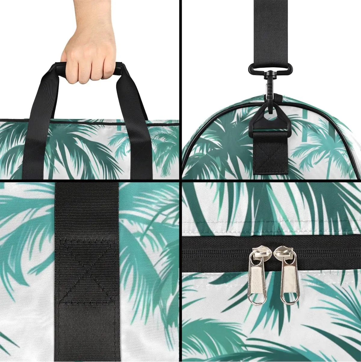 Personalized-Duffel-Bag for-Men-Women Large-Travel-Bag Luggage-Bag Gym Coconut Tree Gym-Bag Overnight-Bag with-Name