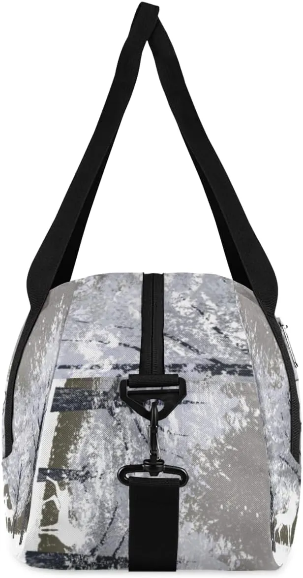 Personalized Kids Duffel Bag Snow Forest Animal Deer,Custom Sport Gym Bag for Boys Girls,WWeekender Overnight Bags Travel Duffel Bag,Customized Kids Gift