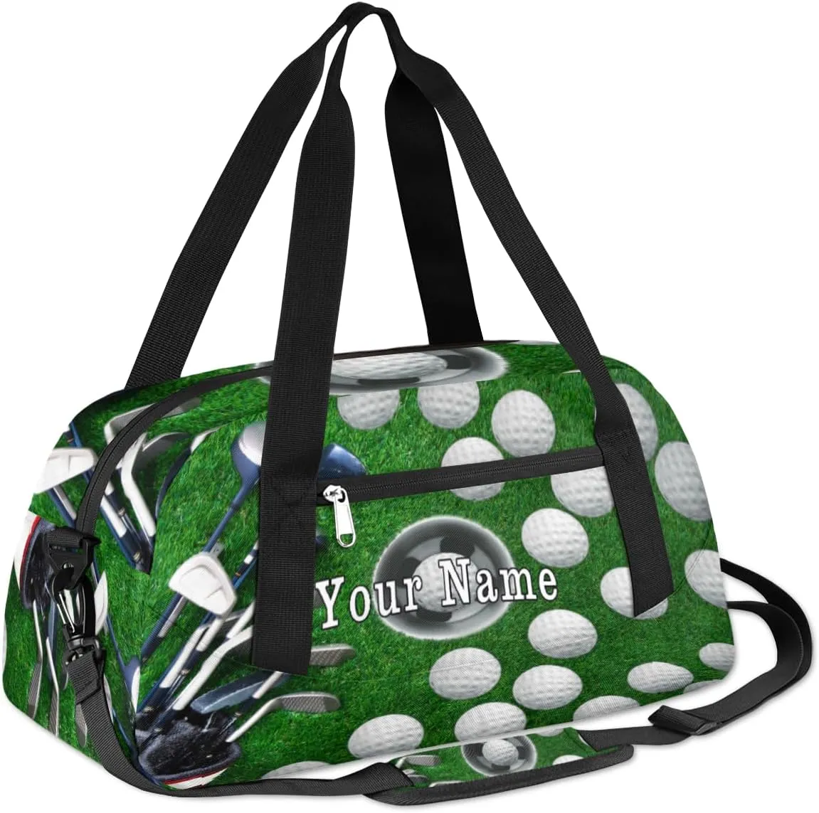 Personalized Kids Duffel Bag Sport Ball Golf Training,Custom Sport Gym Bag for Boys Girls,WWeekender Overnight Bags Travel Duffel Bag,Customized Kids Gift