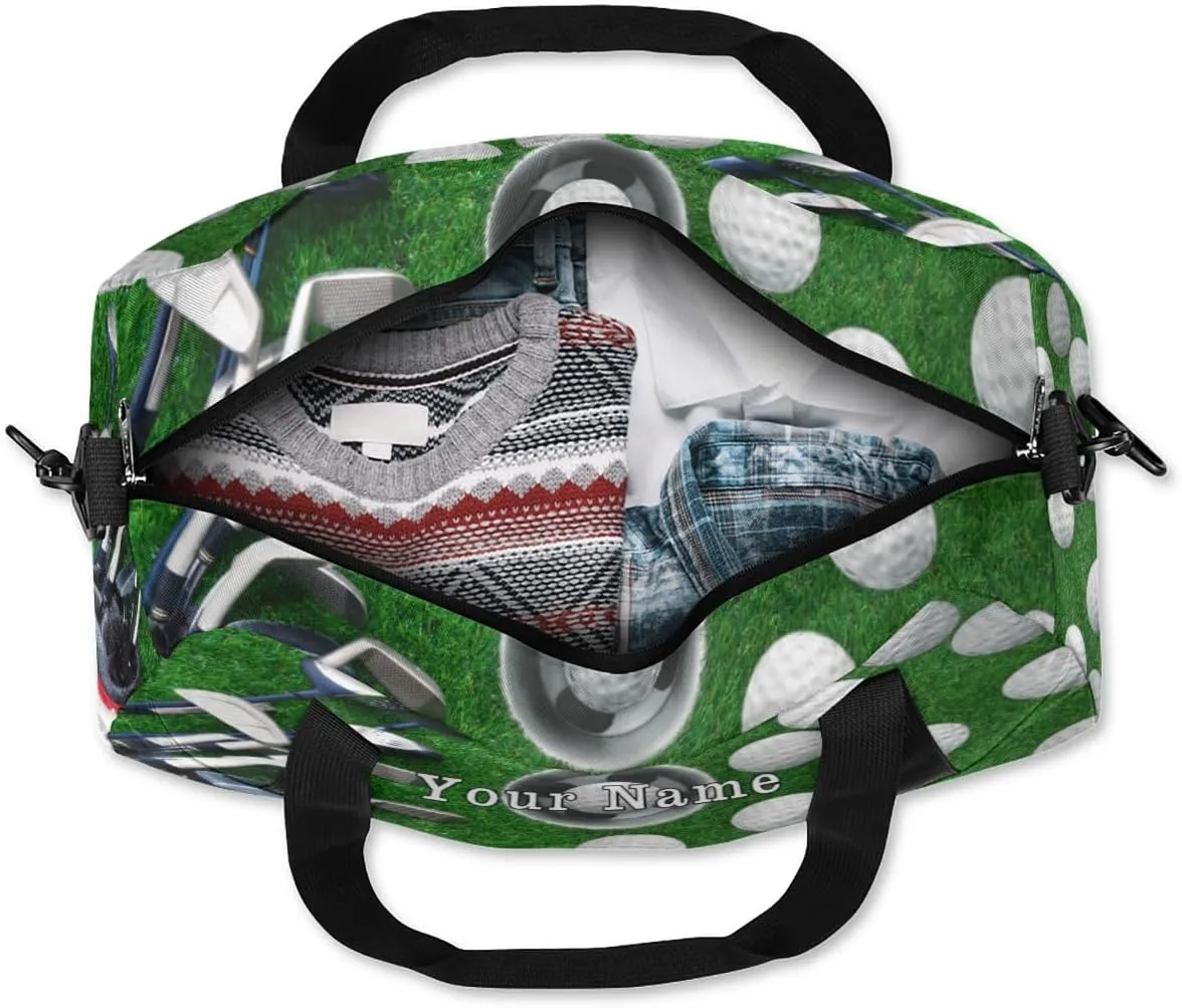 Personalized Kids Duffel Bag Sport Ball Golf Training,Custom Sport Gym Bag for Boys Girls,WWeekender Overnight Bags Travel Duffel Bag,Customized Kids Gift