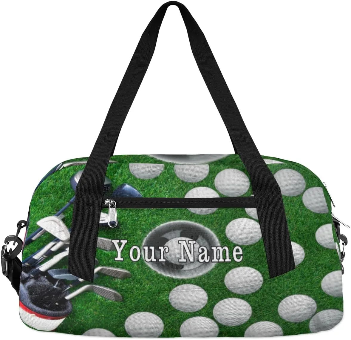 Personalized Kids Duffel Bag Sport Ball Golf Training,Custom Sport Gym Bag for Boys Girls,WWeekender Overnight Bags Travel Duffel Bag,Customized Kids Gift