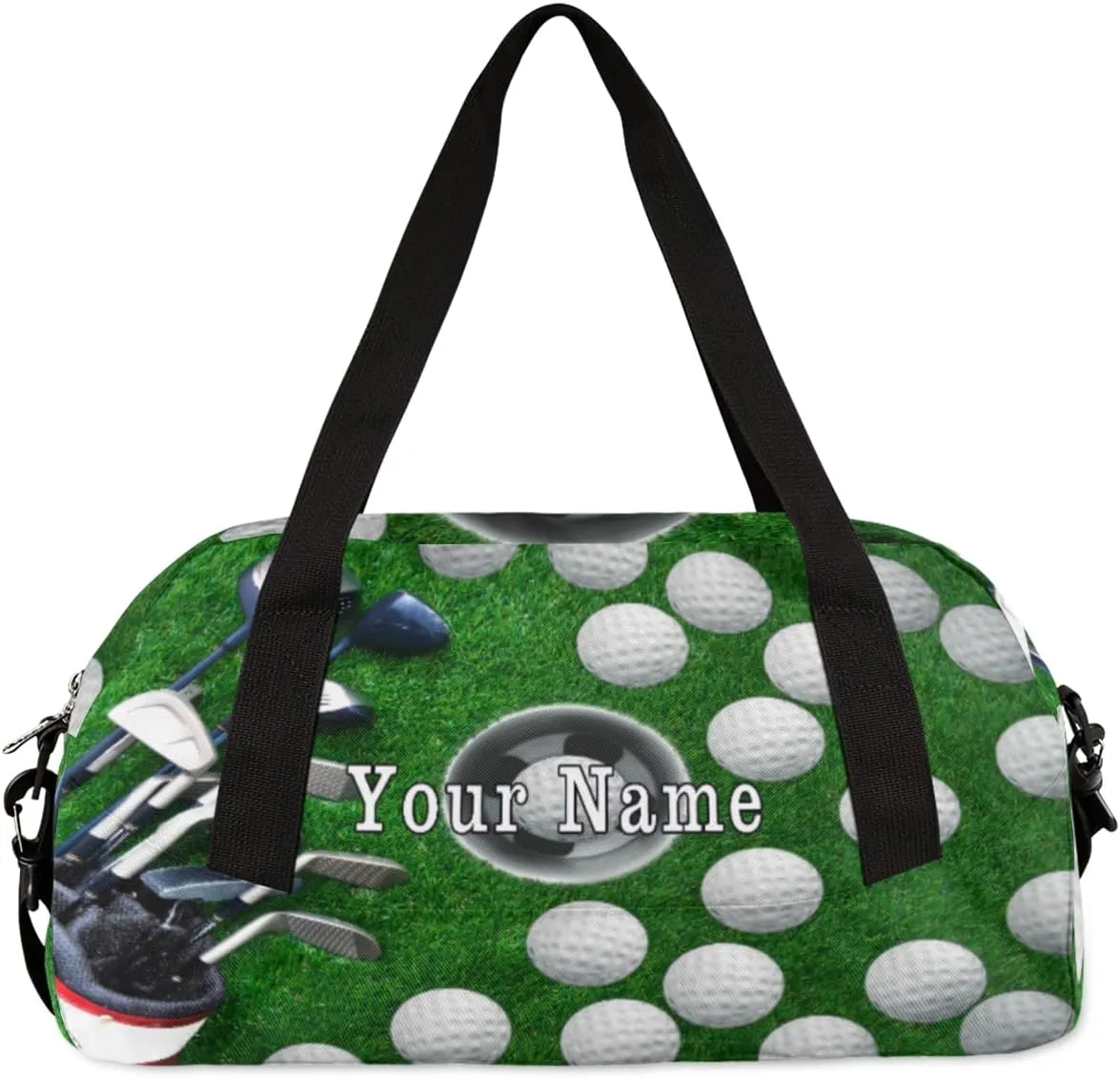 Personalized Kids Duffel Bag Sport Ball Golf Training,Custom Sport Gym Bag for Boys Girls,WWeekender Overnight Bags Travel Duffel Bag,Customized Kids Gift